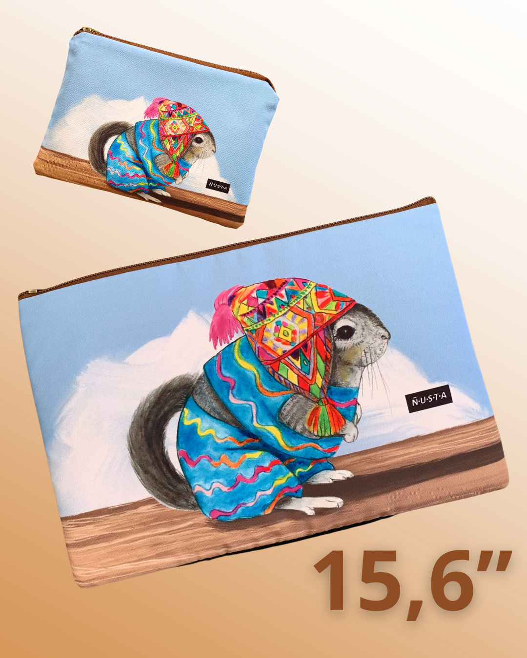 Set Funda Notebook 15,6" + Estuche Chinchilla PREVENTA envío desde el 20 de febrero