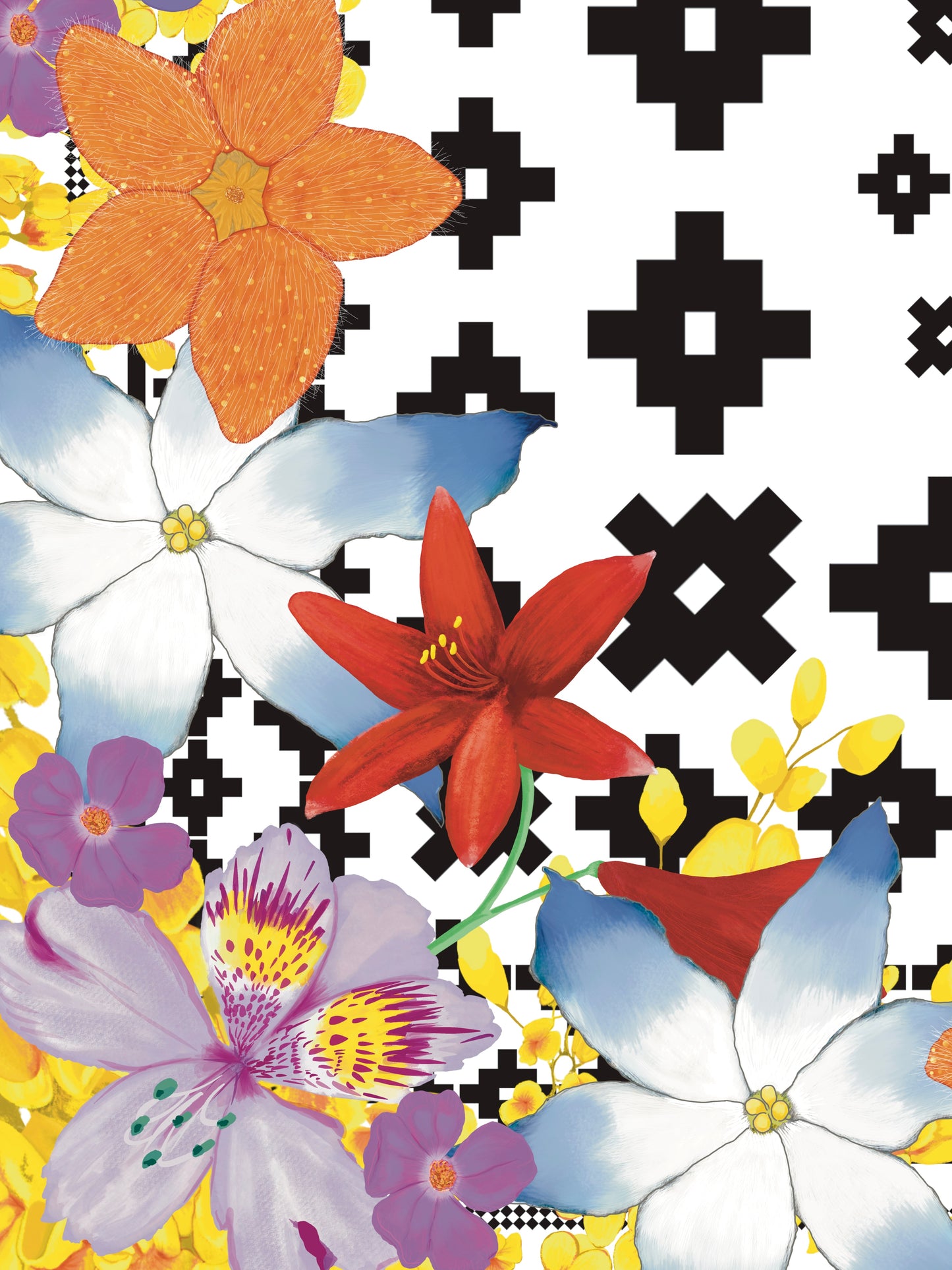 Pañuelo 70 Chakana Panqarita grande