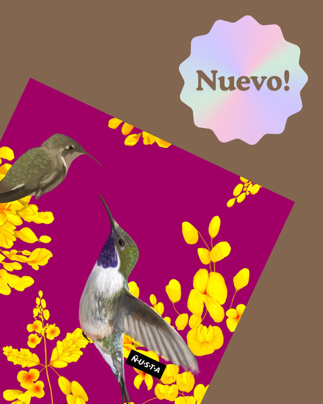 Bandana Picaflor de Arica Violeta última en stock