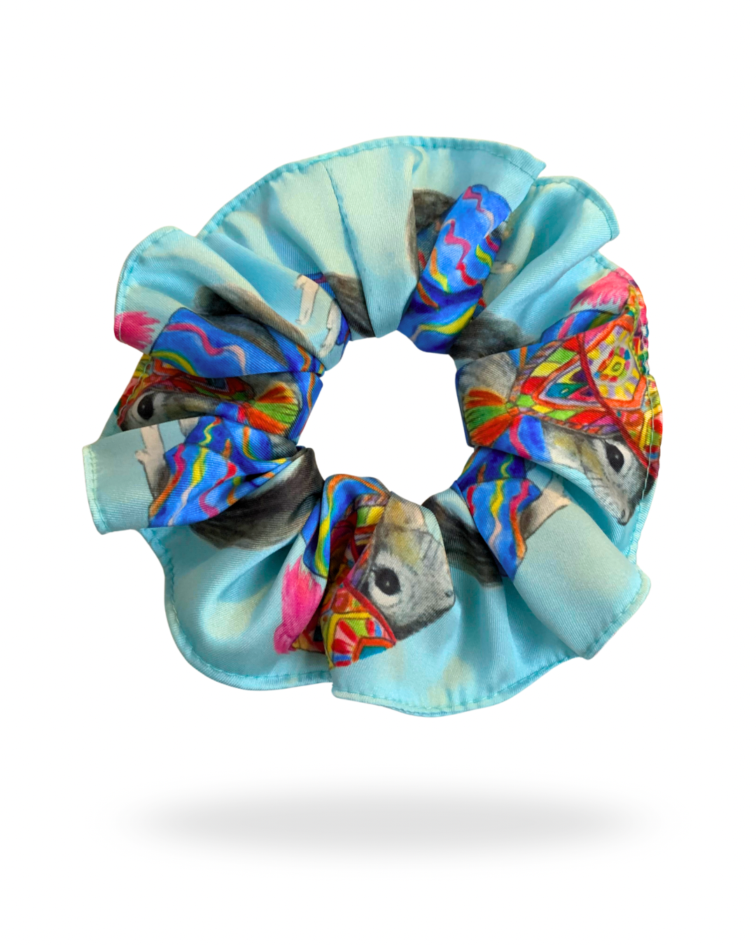 Set Scrunchie + Llavero Chinchilla