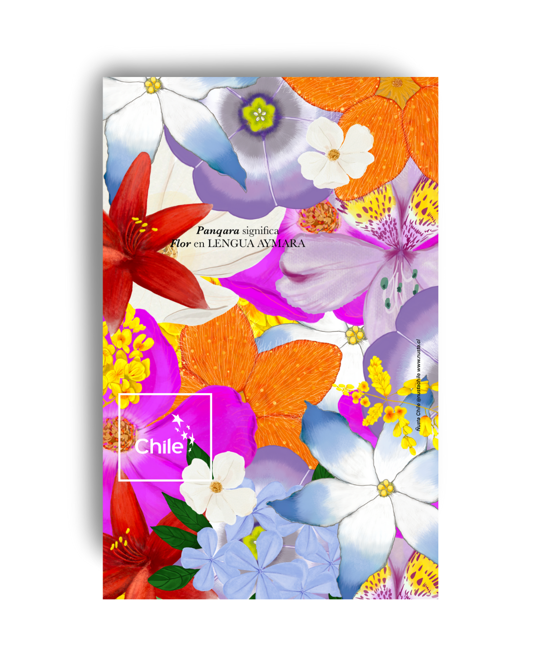 Postal de regalo "FLORA NATIVA" 14 x 9 cms