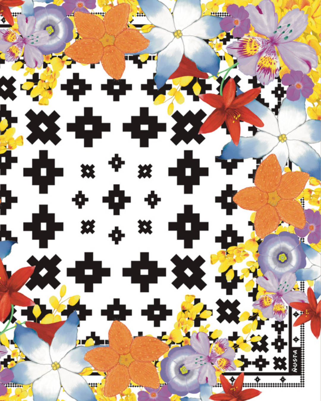 Pañuelo 70 Chakana Panqarita grande