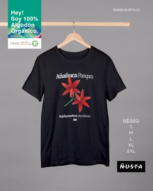 Polera 100% algodón orgánico Añañuca