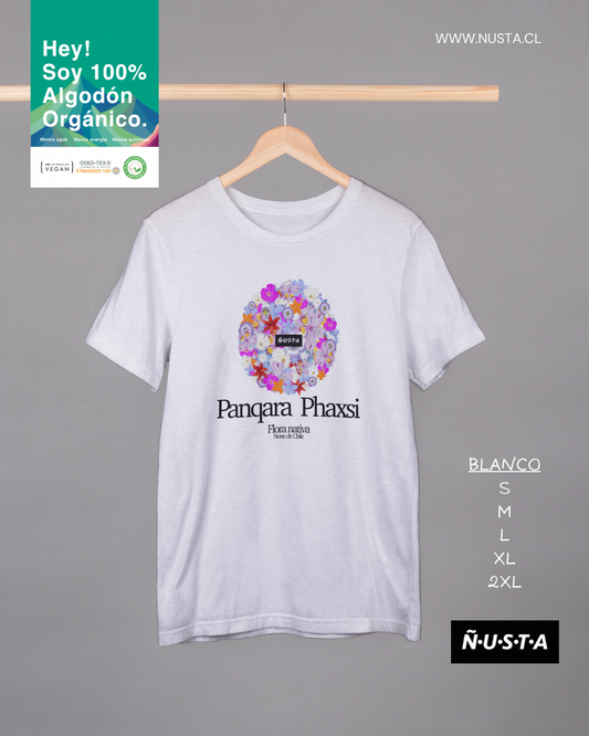 Polera 100% algodón orgánico Panqara Phaxsi