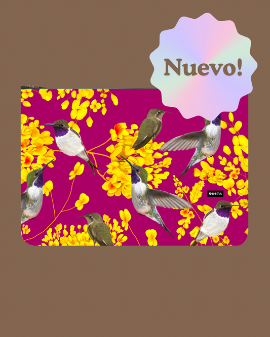 Funda notebook 14” Picaflor de Arica violeta
