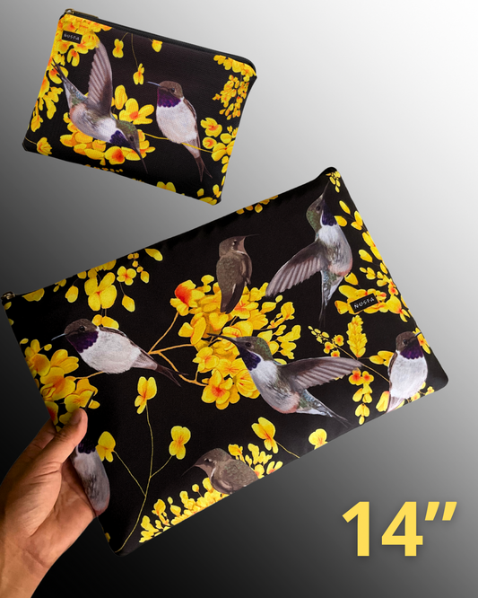 Set Funda Notebook 14" + Estuche Picaflor Negro última en stock