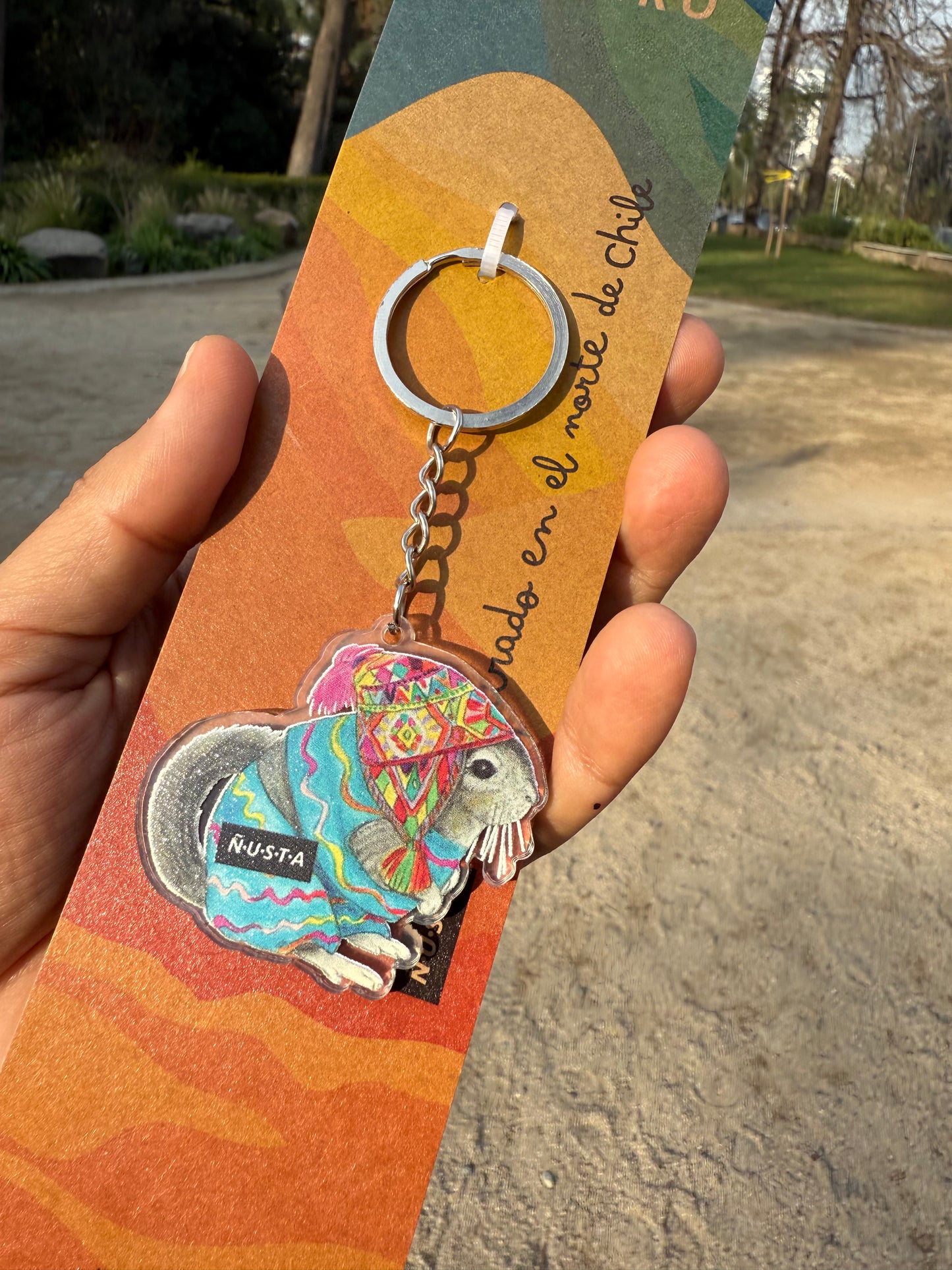 LLAVERO ILUSTRADO CHINCHILLA