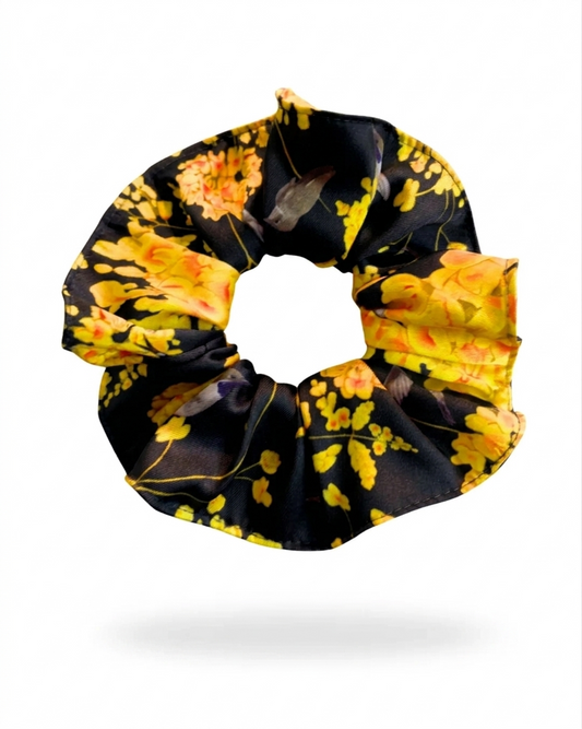 SCRUNCHIE PICAFLOR DE ARICA | NEGRO
