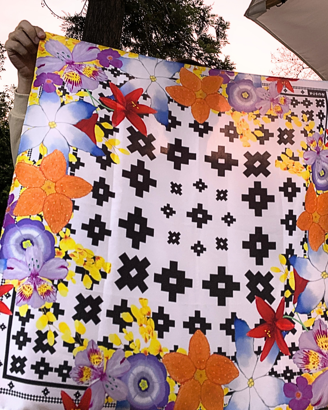 Pañuelo 70 Chakana Panqarita grande