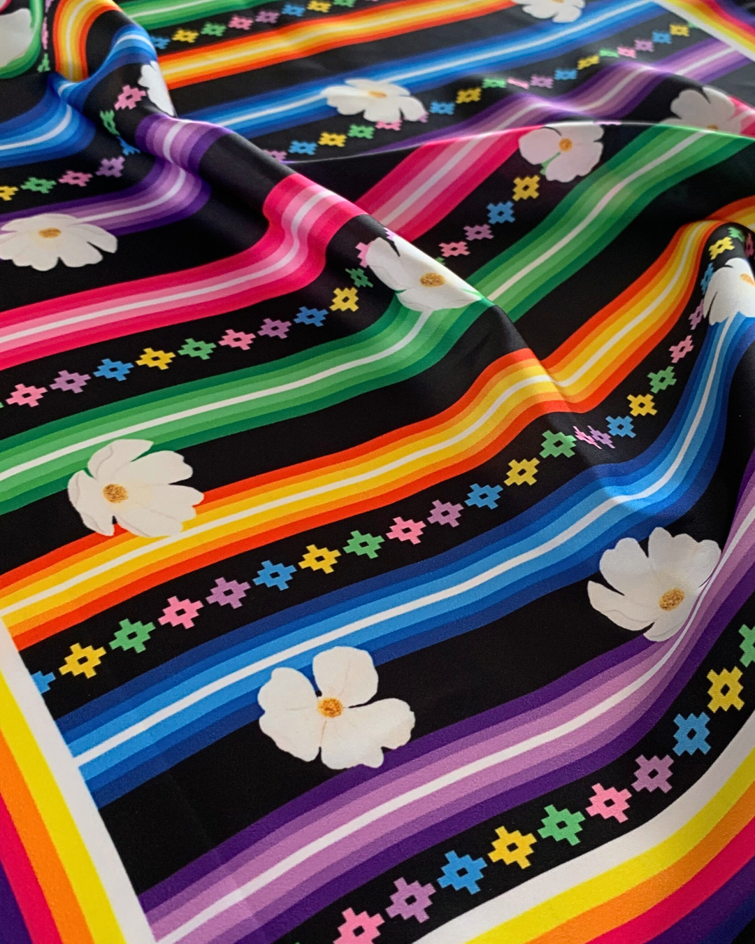 Pañuelo 50 Aguayo Panqarita Negro