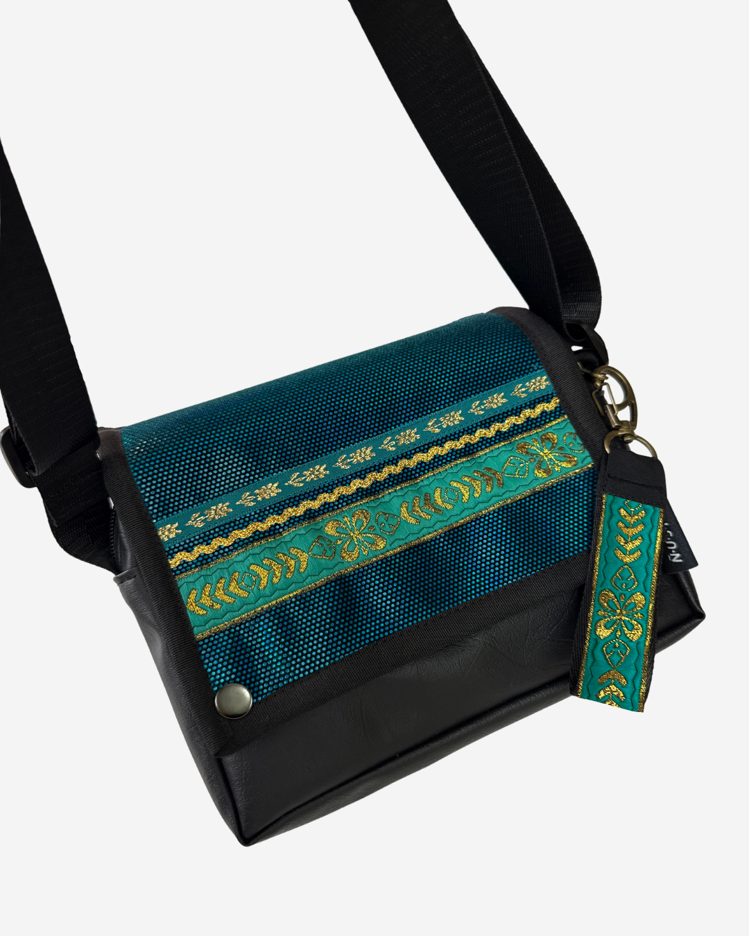 CARTERA BANDOLERA BIOCUERO | PHAXSI ESMERALDA